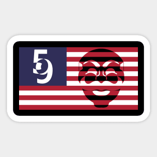 Fsociety 5/9 Hack Flag Sticker